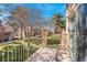 A view of the meticulously maintained community from the shade of a private patio at 5305 La Patera Ln, Las Vegas, NV 89149