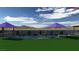 Beautiful backyard with a pool and jacuzzi, complete with patio furniture and privacy fencing at 5350 Topaz St, Las Vegas, NV 89120