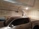 Spacious garage with a LiftMaster opener and ample space for vehicle and storage at 6840 Sunflower Fields St, North Las Vegas, NV 89086