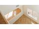 Tiled landing with natural light from a window at 9257 Harbor Stream Ave, Las Vegas, NV 89149