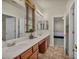 Spacious bathroom features double sinks, lots of counter space, and a separate room for the toilet and shower at 1009 Rustridge Ave, North Las Vegas, NV 89081