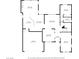Detailed floor plan showcasing the layout of the home, including the kitchen, bedrooms, and living spaces at 1009 Rustridge Ave, North Las Vegas, NV 89081