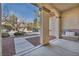 Inviting front porch with decorative bench offers a welcoming entrance and curb appeal at 1009 Rustridge Ave, North Las Vegas, NV 89081