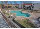 Inviting community pool and well-maintained landscaping, perfect for relaxation and outdoor enjoyment at 1405 E Vegas Valley Dr # 112, Las Vegas, NV 89169