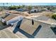 An aerial view of this home shows the newly installed solar panels at 1500 Saylor Way, Las Vegas, NV 89108