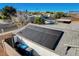 This home is equipped with solar panels for energy efficiency at 1500 Saylor Way, Las Vegas, NV 89108