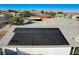 View of the solar panels installed on the roof at 1500 Saylor Way, Las Vegas, NV 89108
