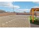 Expansive backyard showcases a blank canvas with gravel, offering space for landscaping and outdoor living at 2255 Woodbluff Ave, North Las Vegas, NV 89086