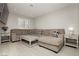 Comfortable living room featuring a large sectional sofa and a media center at 2345 Cliffwood Dr, Henderson, NV 89074
