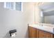Bathroom featuring tile flooring, a vanity with ample counter space and mirror at 2407 Belt Buckley Dr, Henderson, NV 89002