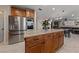 Modern kitchen featuring stainless steel appliances, granite countertops, and center island at 2637 Ohio Ct, Las Vegas, NV 89128