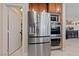 This kitchen features stainless steel appliances, including a refrigerator, oven and microwave at 2637 Ohio Ct, Las Vegas, NV 89128