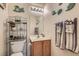 Cozy powder room with vanity sink, and decorative wall decor at 2724 Rosarito St, Las Vegas, NV 89108