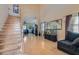 Open floor plan living room and staircase at 2724 Rosarito St, Las Vegas, NV 89108