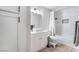 Updated bathroom featuring a shower-tub combination and modern vanity at 3062 Tarpon Dr # 201, Las Vegas, NV 89120