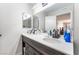 Bathroom with double sinks and vanity at 3062 Tarpon Dr # 201, Las Vegas, NV 89120