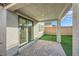 Covered patio featuring tiled flooring and view of landscaped yard at 5399 El Nevero St, Las Vegas, NV 89166