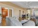 Spacious living room boasting high ceilings, neutral paint, and contemporary furnishings creating an inviting atmosphere at 6587 Lucky Boy Dr, Las Vegas, NV 89110