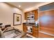 Close-up of a well-equipped kitchen with stainless steel appliances and wooden cabinetry at 145 E Harmon Ave # 1202, Las Vegas, NV 89109