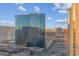An aerial view showing a modern high-rise hotel in the Las Vegas strip on a partly cloudy day at 145 E Harmon Ave # 2603, Las Vegas, NV 89109