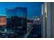 A vibrant Las Vegas cityscape featuring modern buildings at 145 E Harmon Ave # 2603, Las Vegas, NV 89109