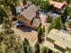 Birds eye view of the house, yard, and surrounding trees at 264 Crestview Dr, Las Vegas, NV 89124
