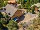 Overhead shot showcasing a house with many trees and outdoor space at 264 Crestview Dr, Las Vegas, NV 89124