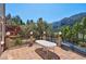 Relaxing outdoor patio with mountain views and wrought iron railings at 264 Crestview Dr, Las Vegas, NV 89124