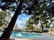 Community pool area with trees and plenty of space at 2964 Juniper Hills Blvd # 202, Las Vegas, NV 89142