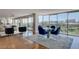 Bright living room with floor-to-ceiling windows and city views, with a dining area at 3111 Bel Air Dr # 12C, Las Vegas, NV 89109