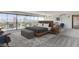 Spacious bedroom features city views, a king bed, and modern decor at 3111 Bel Air Dr # 12C, Las Vegas, NV 89109
