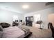 Spacious main bedroom featuring carpeted floors and neutral color walls at 3746 Bright Aquarius Ln, Henderson, NV 89052