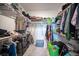 Walk-in closet featuring shelving on all sides with ample storage space at 3746 Bright Aquarius Ln, Henderson, NV 89052