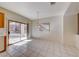 Dining area with sliding glass doors to the backyard and tile flooring at 473 Elm Crest Pl, Henderson, NV 89012