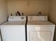 Laundry room featuring a Whirlpool washer and dryer at 4965 Indian River Dr # 108, Las Vegas, NV 89103