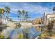 Picturesque pond with fountain and lush landscaping on a sunny day at 5000 Red Rock St # 105, Las Vegas, NV 89118