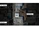This aerial view showcases the main house, second house, barn and pool on the real estate property at 714 Lacy Ln, Las Vegas, NV 89107
