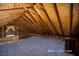 Upper level showcases a wooden structure, beams, and roof; offering storage space at 714 Lacy Ln, Las Vegas, NV 89107