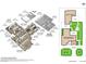 Detailed floor plan showcasing the layout of the residence, including bedrooms, living spaces, and outdoor areas at 714 Lacy Ln, Las Vegas, NV 89107