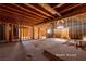 Unfinished interior shows wood framing, beams and wall awaiting design ideas at 714 Lacy Ln, Las Vegas, NV 89107