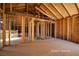 Room shows an interior with wooden framing, beams, and door openings at 714 Lacy Ln, Las Vegas, NV 89107
