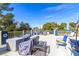 Spacious outdoor patio with seating and furniture covers, perfect for relaxation at 730 S Royal Crest Cir # 424, Las Vegas, NV 89169