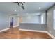 Spacious loft area featuring hardwood floors and recessed lighting at 981 Soaring Moon Dr, Henderson, NV 89015