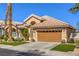 Lovely single-story house featuring a desert landscape, and an attached two-car garage at 105 Eagleview Ct, Henderson, NV 89074