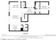 Floorplan of main level showing living room, dining room, kitchen, foyer, bedroom and bath at 11548 Salt Creek Ave, Las Vegas, NV 89138