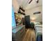 Bedroom with a light wood floor, ceiling fan, and a closet space at 12451 Island Bells Ave, Las Vegas, NV 89138