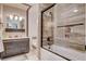Modern bathroom with new vanity and a tiled shower/tub combo at 216 Candlelight St, Las Vegas, NV 89145