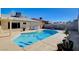 Beautiful swimming pool with plenty of sunbathing space and easy access to the house at 216 Candlelight St, Las Vegas, NV 89145