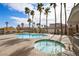 Stunning community pool with hot tub and plenty of seating at 262 Big Horn Dr, Boulder City, NV 89005