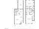 Floor plan of the two-story home with labeled rooms, including living room, kitchen, bedrooms, and garage at 262 Big Horn Dr, Boulder City, NV 89005